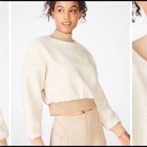 Fabletics Malia Polar Fleece Cropped Pullover